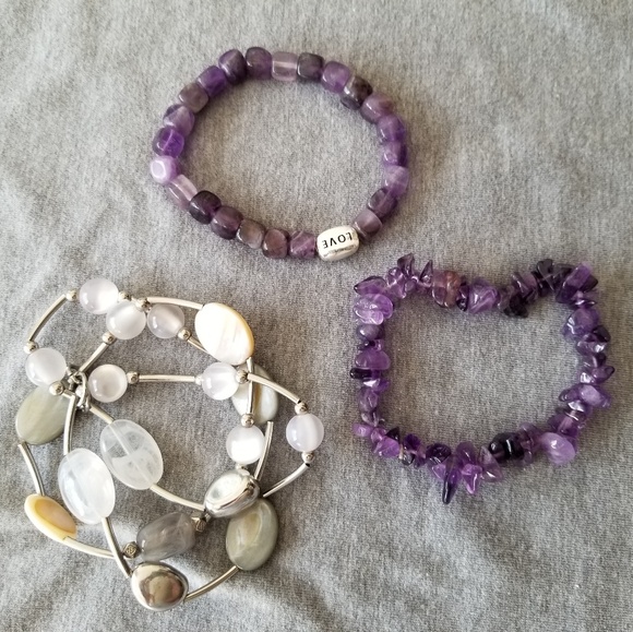 💜3 bracelets💜 - Picture 1 of 5